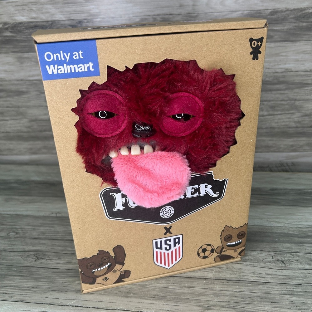 Fuggler USA Soccer Player 58 Sir Belch Wine Red World Cup 2026 Plush 9"